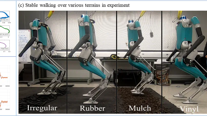 Robust feedback motion policy design using reinforcement learning on a 3d digit bipedal robot